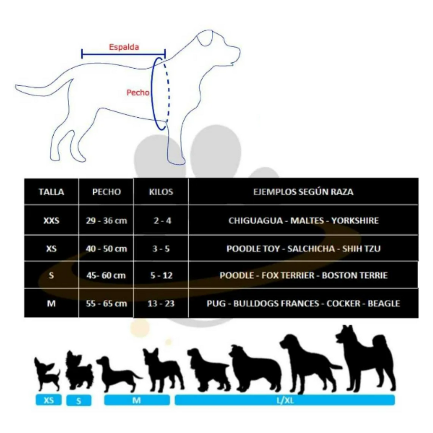 Arnés para perros K9 Azul XXL