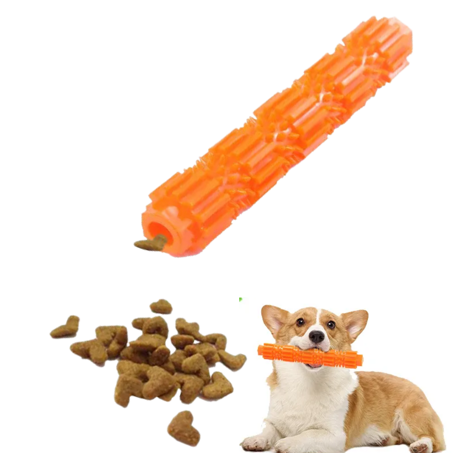 JUGUETE DENTAL PARA PERROS NARANJA