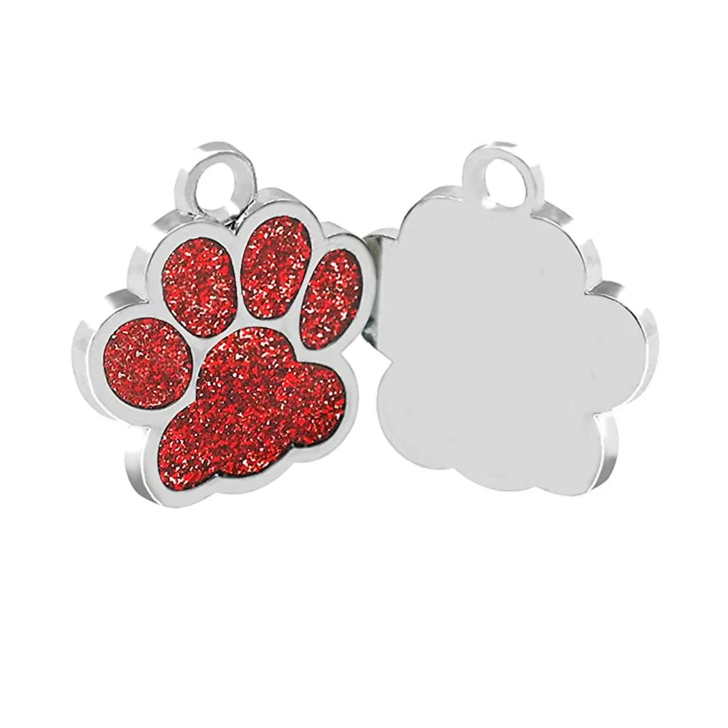 Llavero forma de patitas Rojo