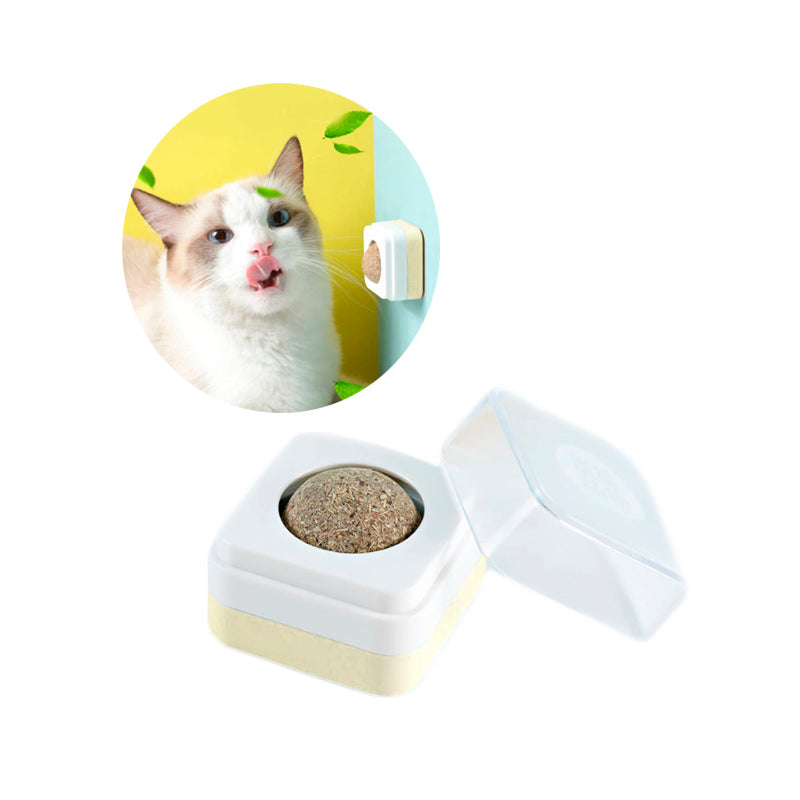 BOLA CATNIP PEGAR HIGH BALL AMARILLA