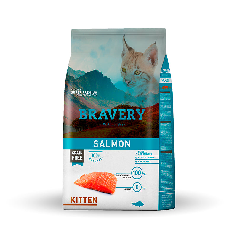 BRAVERY GATO CACHORRO KITTEN SALMON 2KG