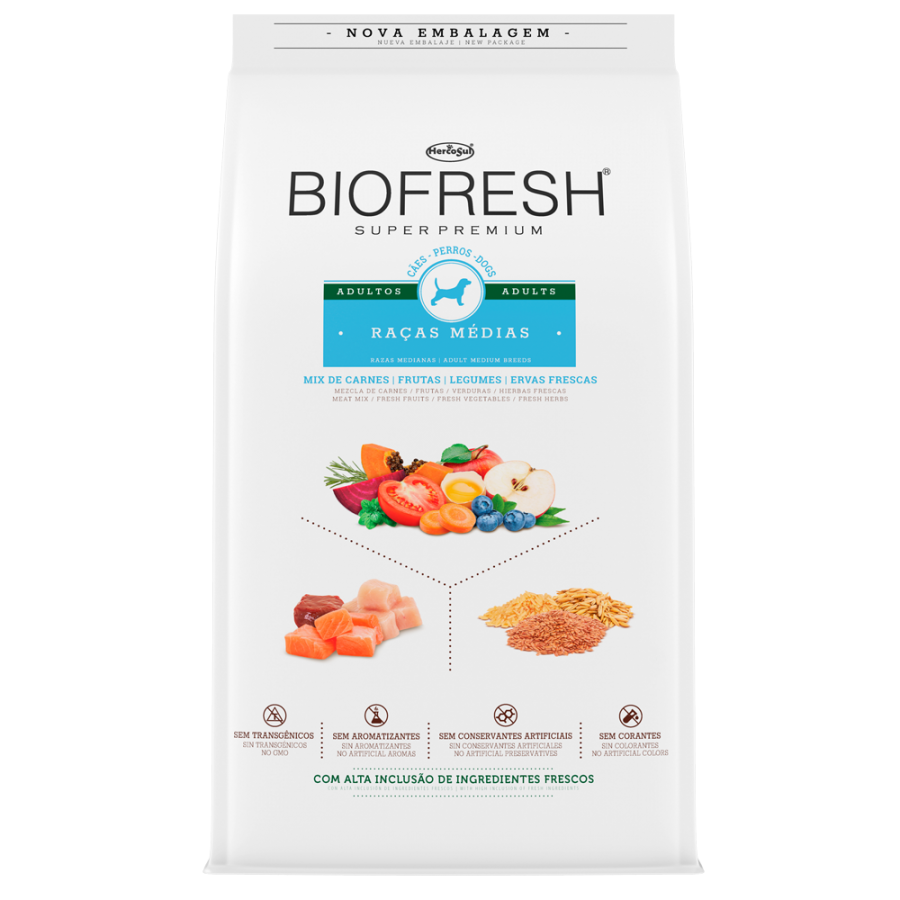 BIOFRESH PERRO ADULTO RAZA MEDIANA 3 KG