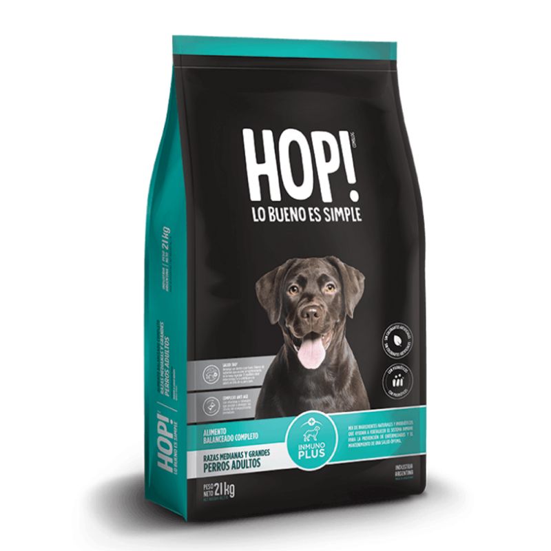 Alimento Perro Adulto Raza Mediana y Grande HOP