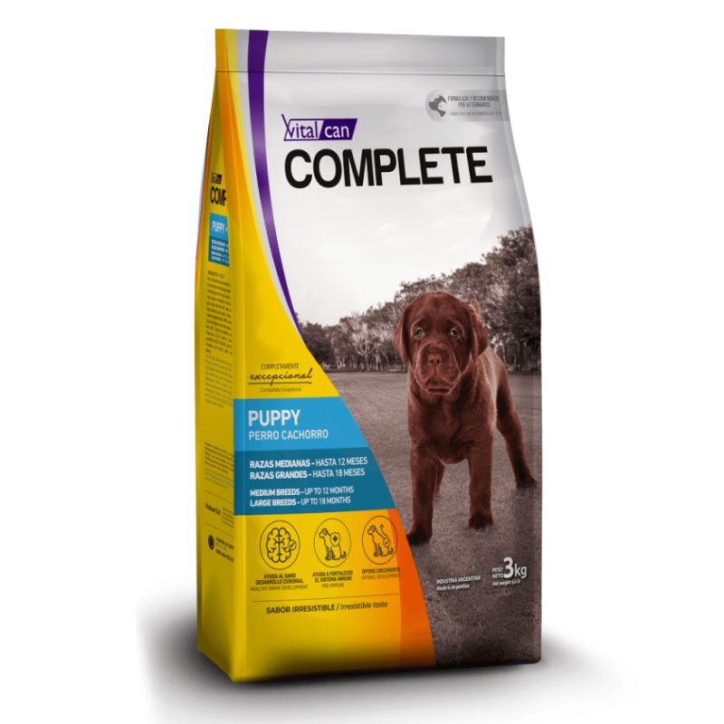 Alimento de Perro Cachorro Raza Mediana y Grande Complete