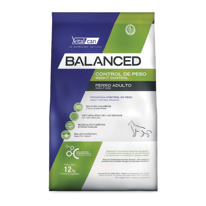 Alimento de Perro Control Peso All Ages Balanced