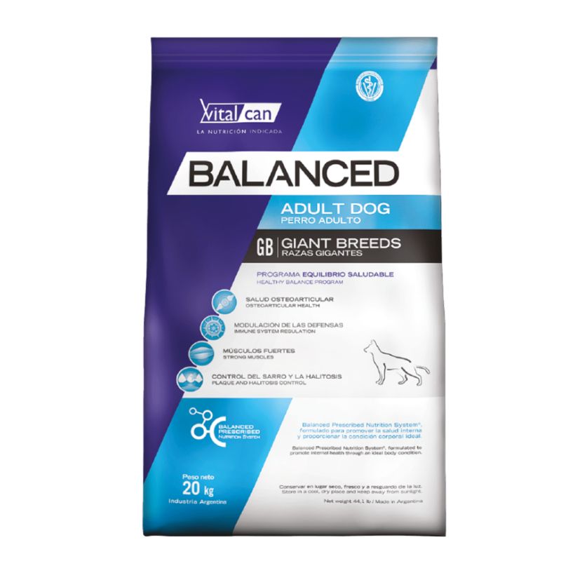 Alimento Perro Adulto Raza Gigante Balanced