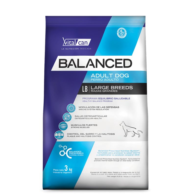 Alimento de Perro Adulto Raza Grande Balanced