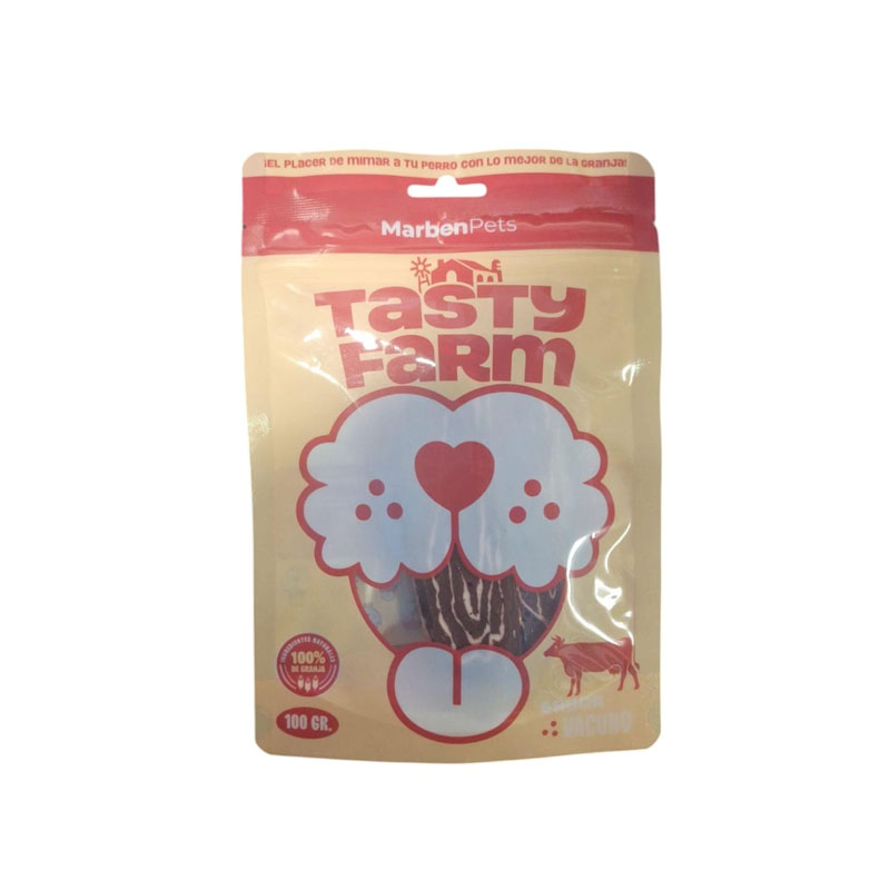 SNACK TASTY FARM SABOR CARNE 100GR