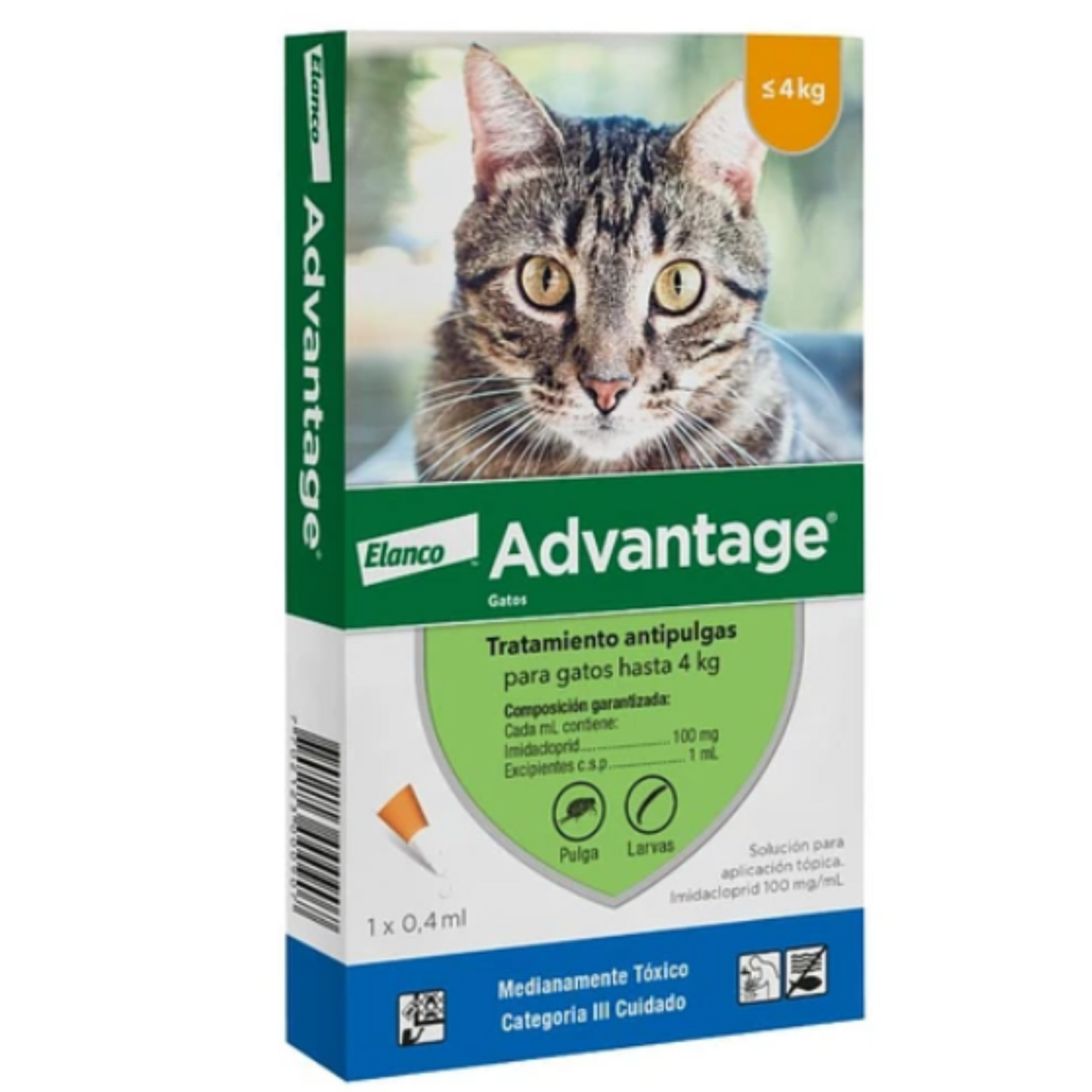 ANTIPULGAS ADVANTAGE GATO HASTA 4 KG