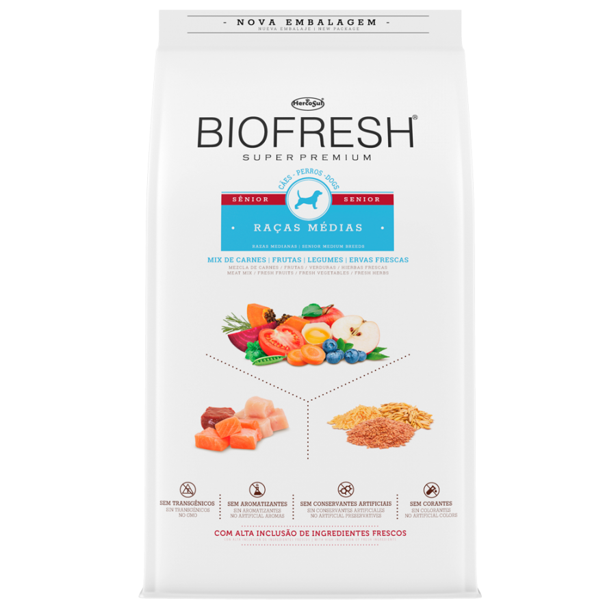 BIOFRESH PERRO SENIOR RAZA MEDIANA 3 KG