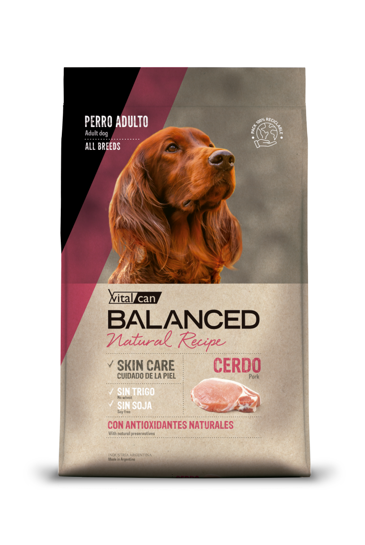 Balanced Natural Recipe Cerdo 15 Kg