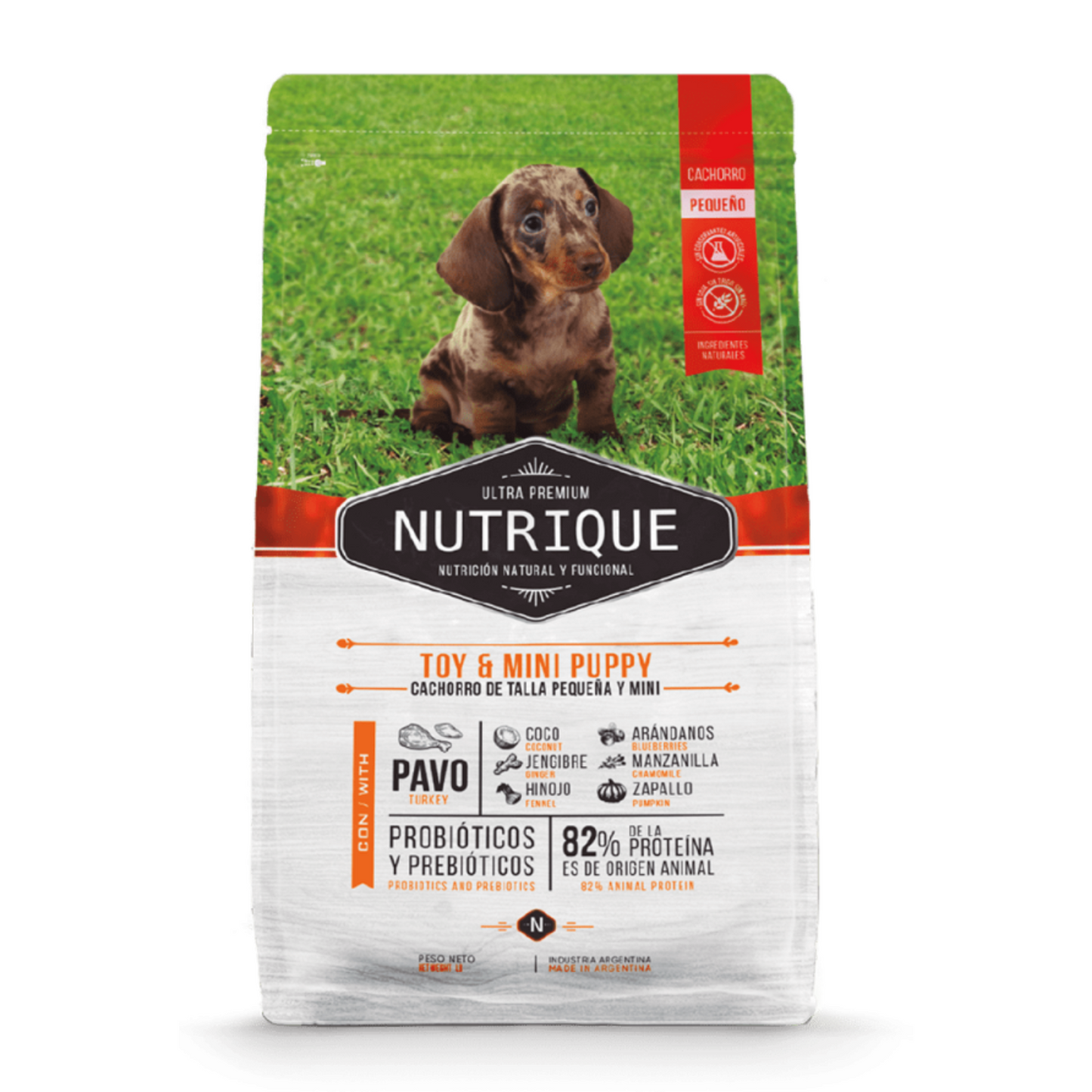 Nutrique Toy & Mini Puppy 3 Kg.