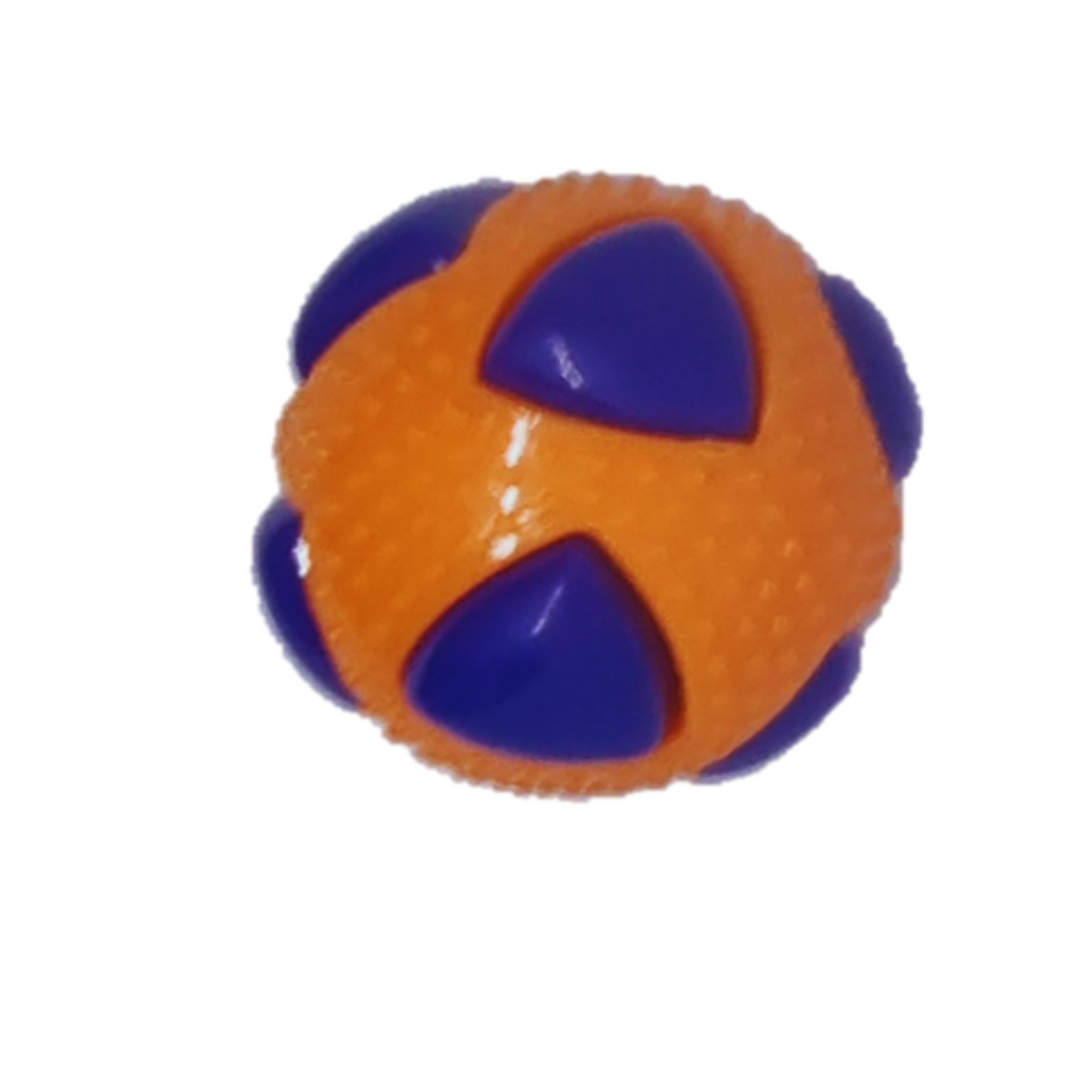 PELOTA PARA PERROS RESISTENTE AZUL CON NARANJA