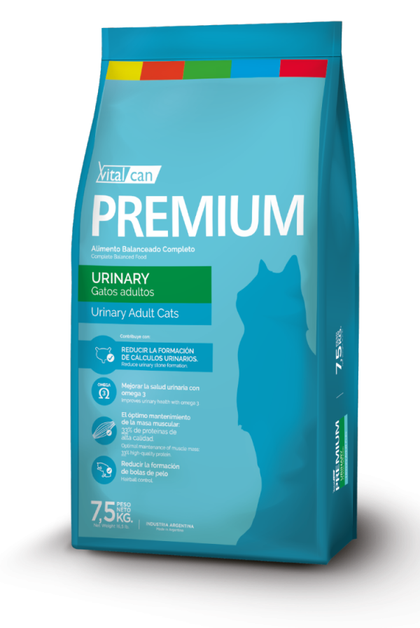 Alimento gato premium urinary 7,5kg