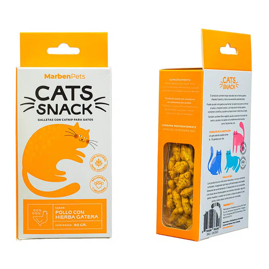 CATS SNACK POLLO CON CATNIP 80 GR