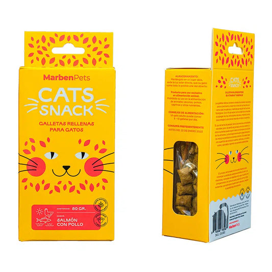 CATS SNACK SALMON POLLO