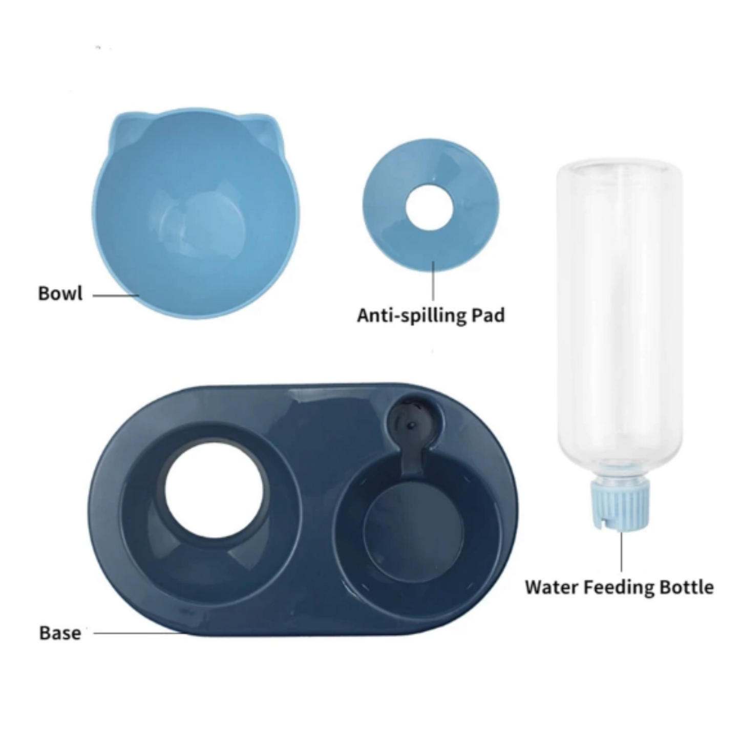 Comedero para gatos con dispensador de agua Colores