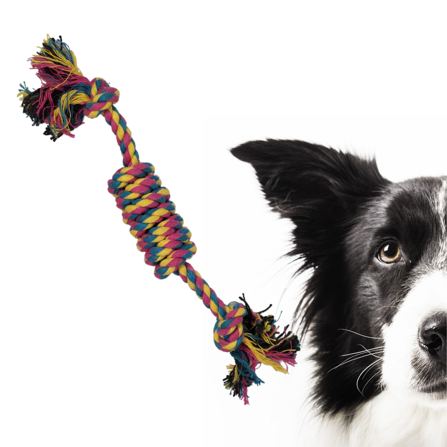 Juguete cuerda de algodón para mascotas multicolor
