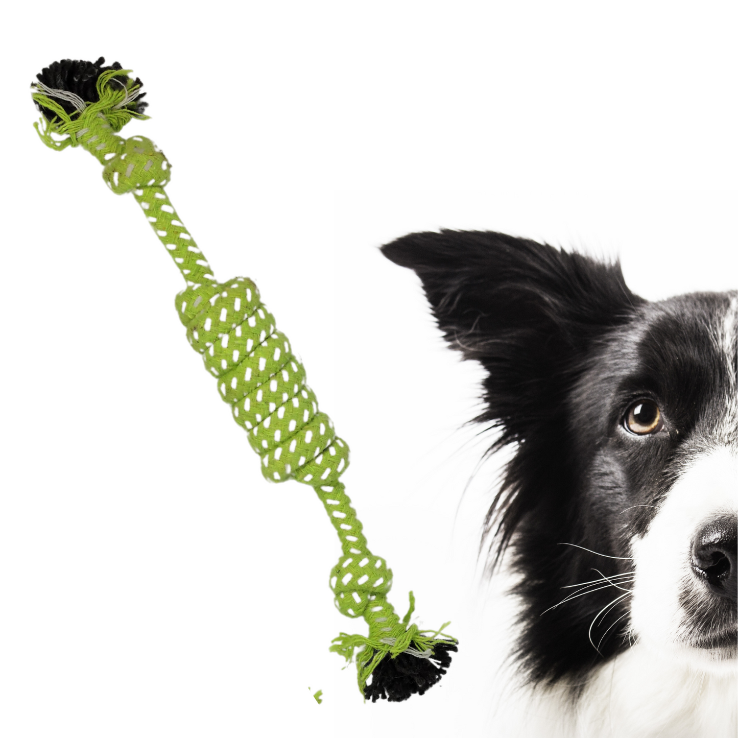 Juguete cuerda de algodón para mascotas verde