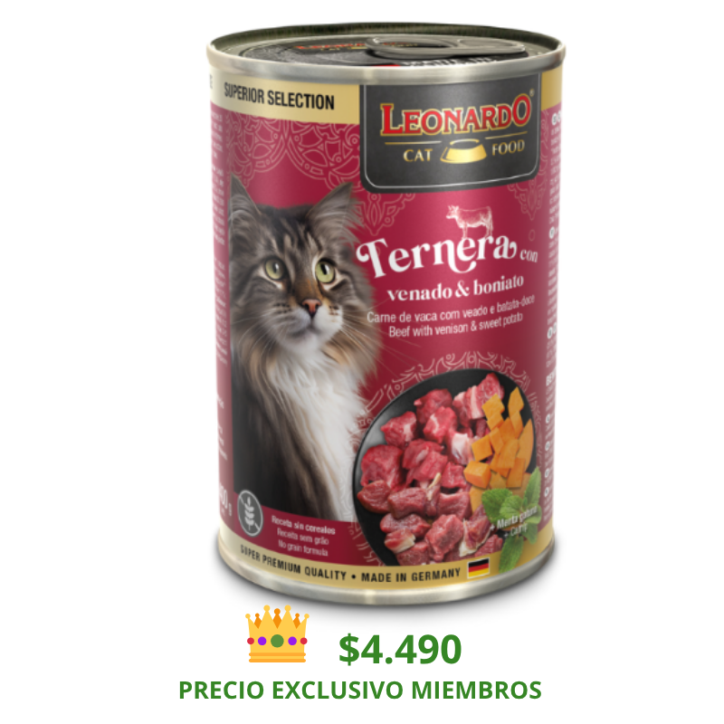 LATA LEONARDO TERNERA VENADO CAMOTE 400 GR