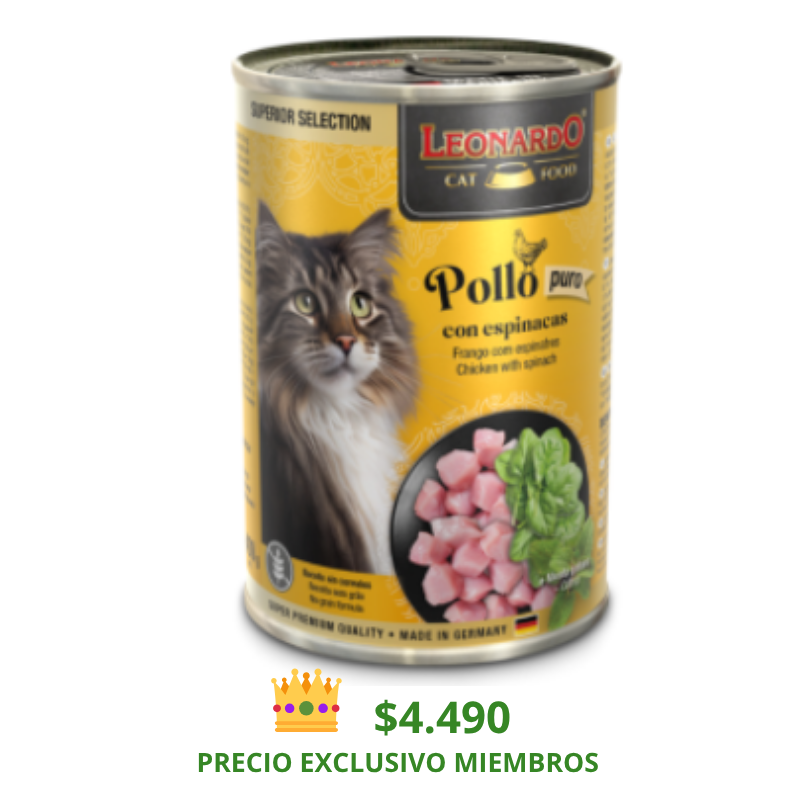 LATA LEONARDO POLLO ESPINACA 400 GR