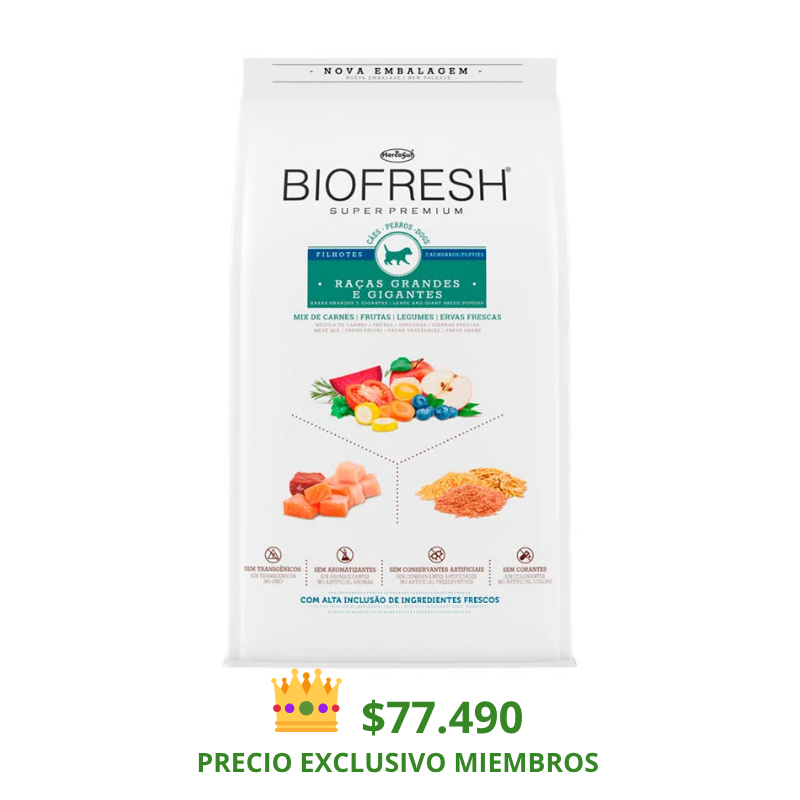 Biofresh Perro Cachorro Raza Gigante 15 Kg.