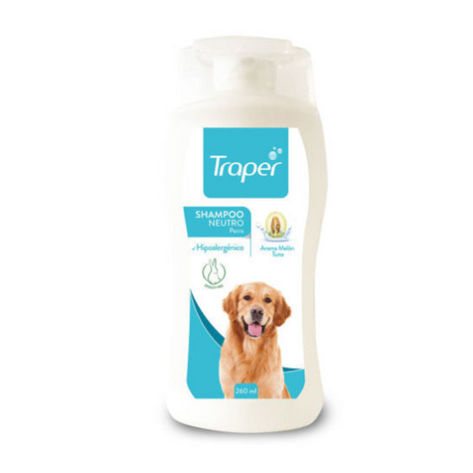 Shampoo Traper Para Perro Neutro 260 ML