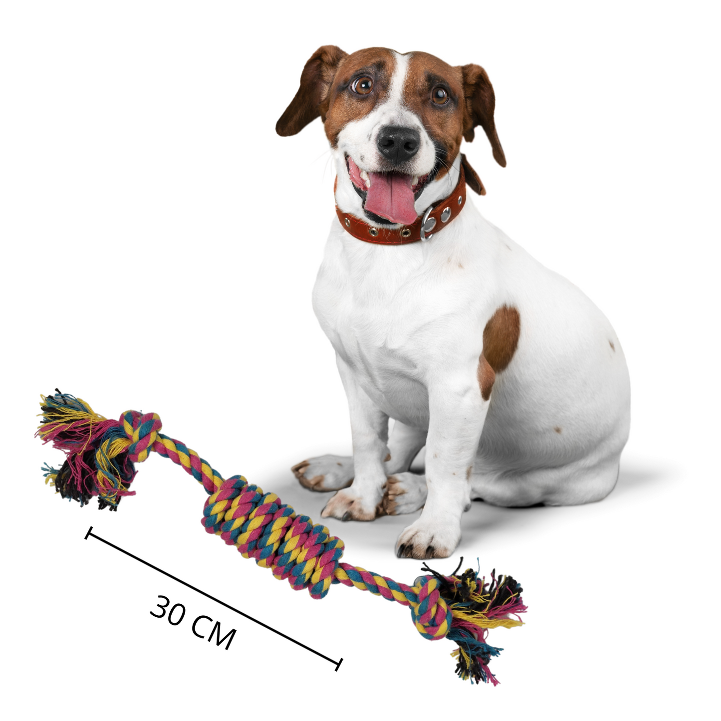 Juguete cuerda de algodón para mascotas multicolor