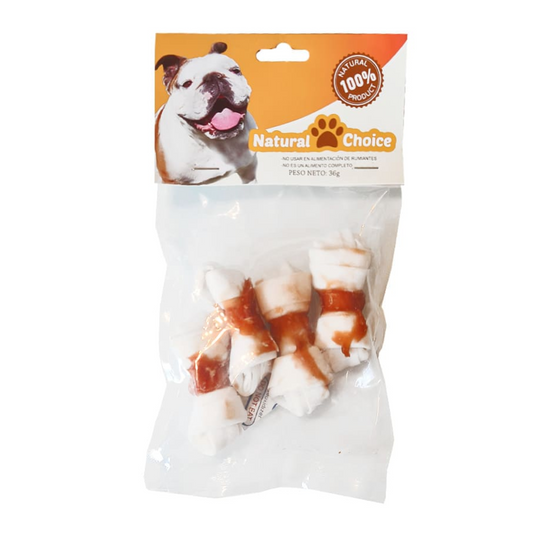 SNACK PERRO 4 HUESOS CON POLLO 36 GR