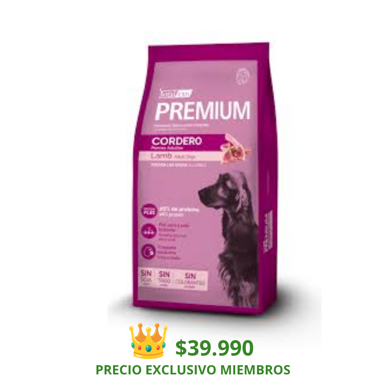 Premium Cordero Perro Adulto 20 Kg