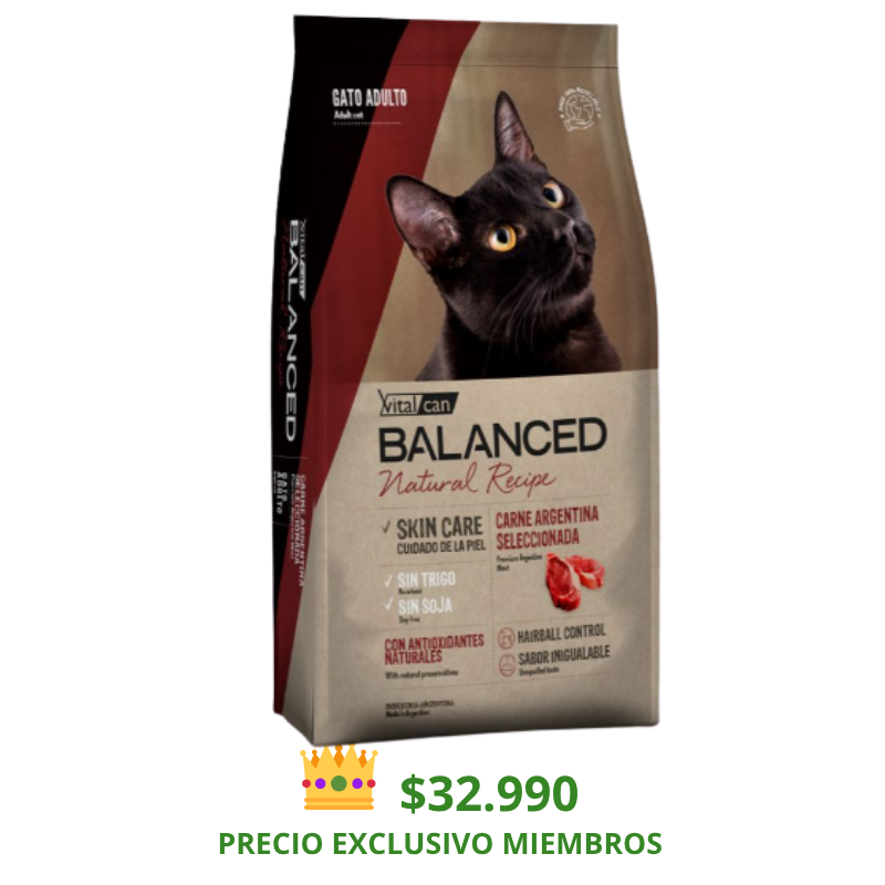 Balanced Recipe Gato Carnes Argentinas 7,5 Kg