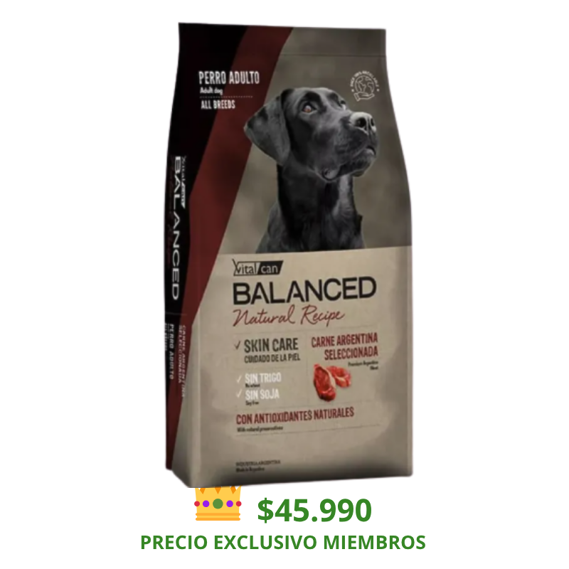 Balanced Recipe Perro Carnes Argentinas 15 Kg