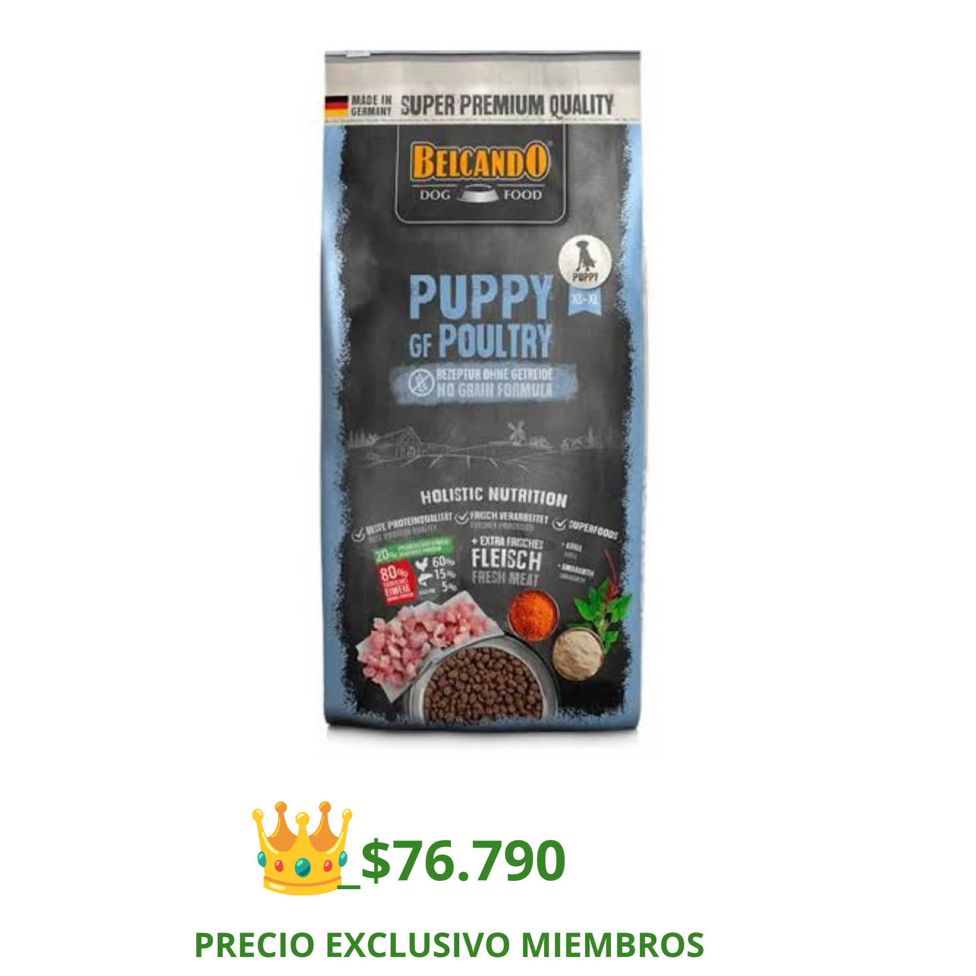 belcando puppy grain free poultry 12,5 Kg