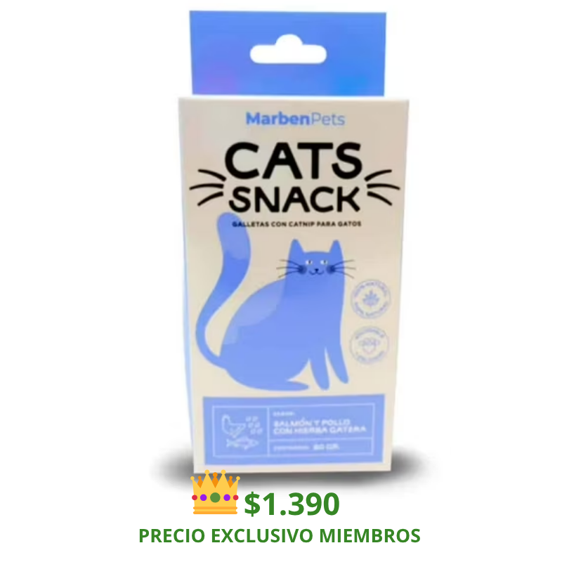 Cat Snack Salmón y Pollo Con Hierba Gatera 80 gr