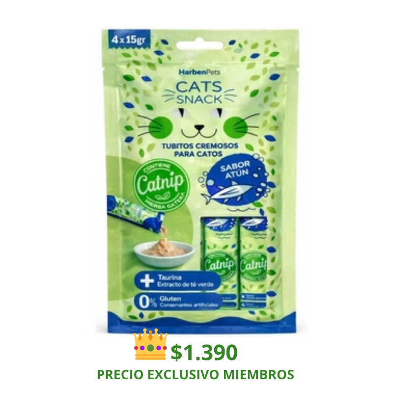 Cat Snack Cremosos Atún 4x14 gr