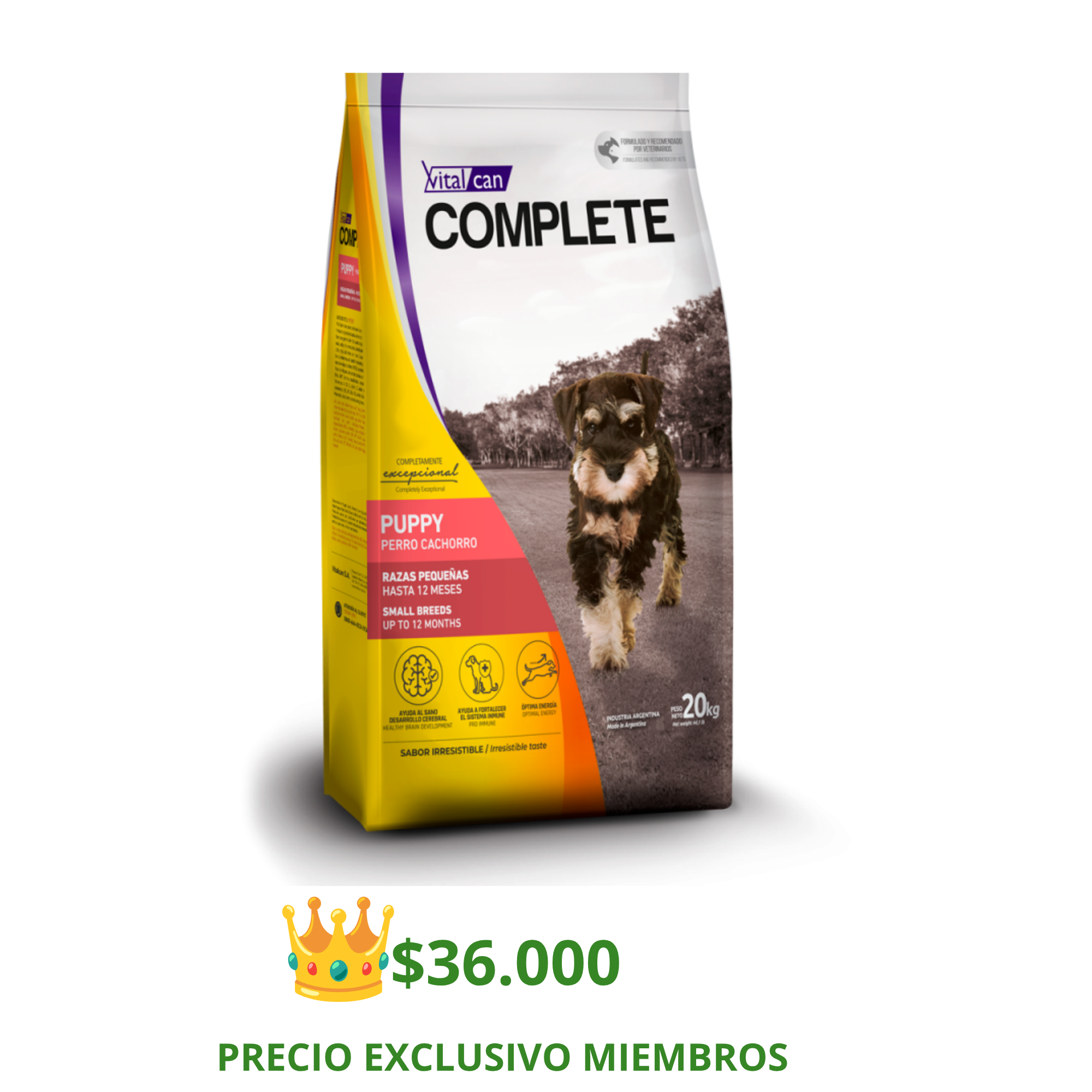 Complete Perro Cachorro Raza Pequeña 20 Kg