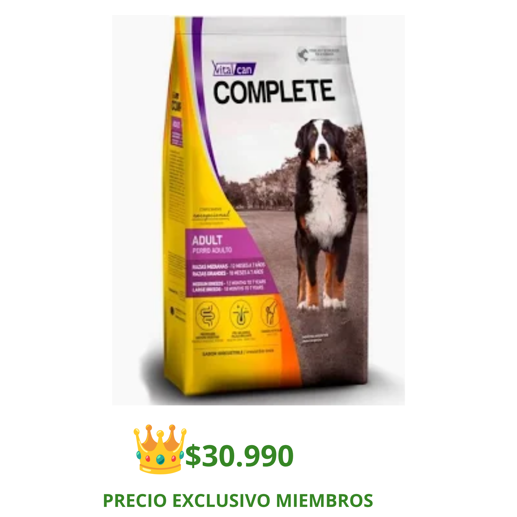 Complete Perro Adulto Raza Mediana y Grande 20 Kg