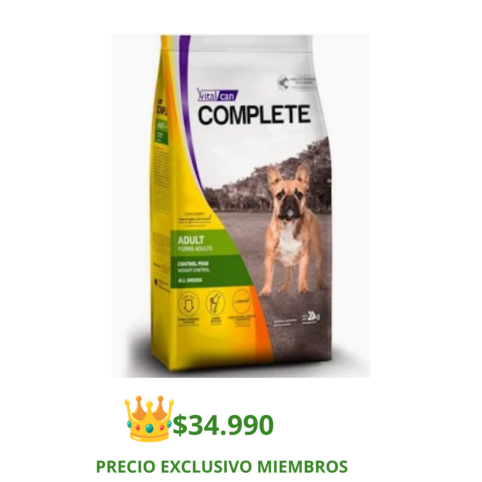 Complete Perro Control Peso 20 Kg