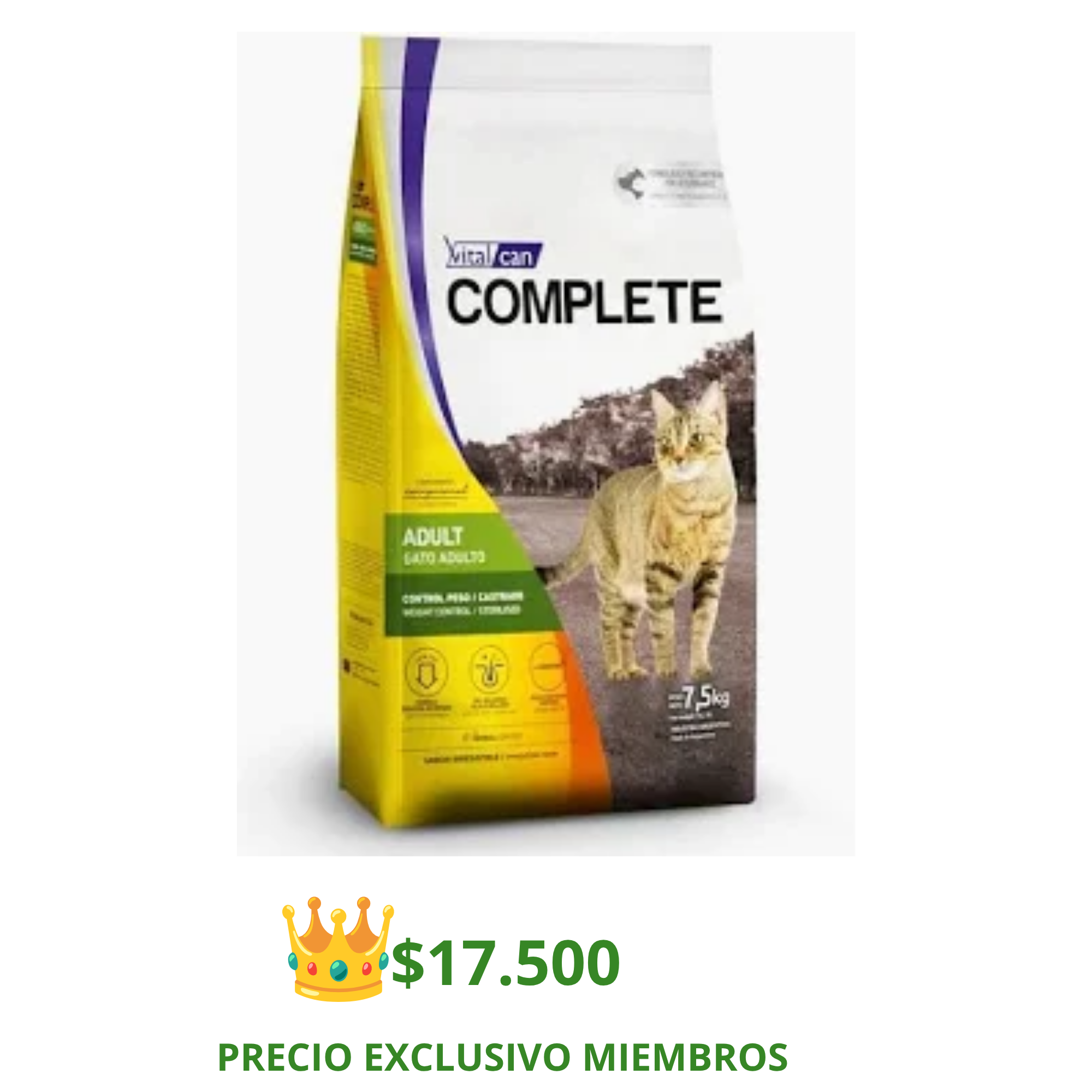 Complete Gato Control Peso/Castrado 7.5 Kg