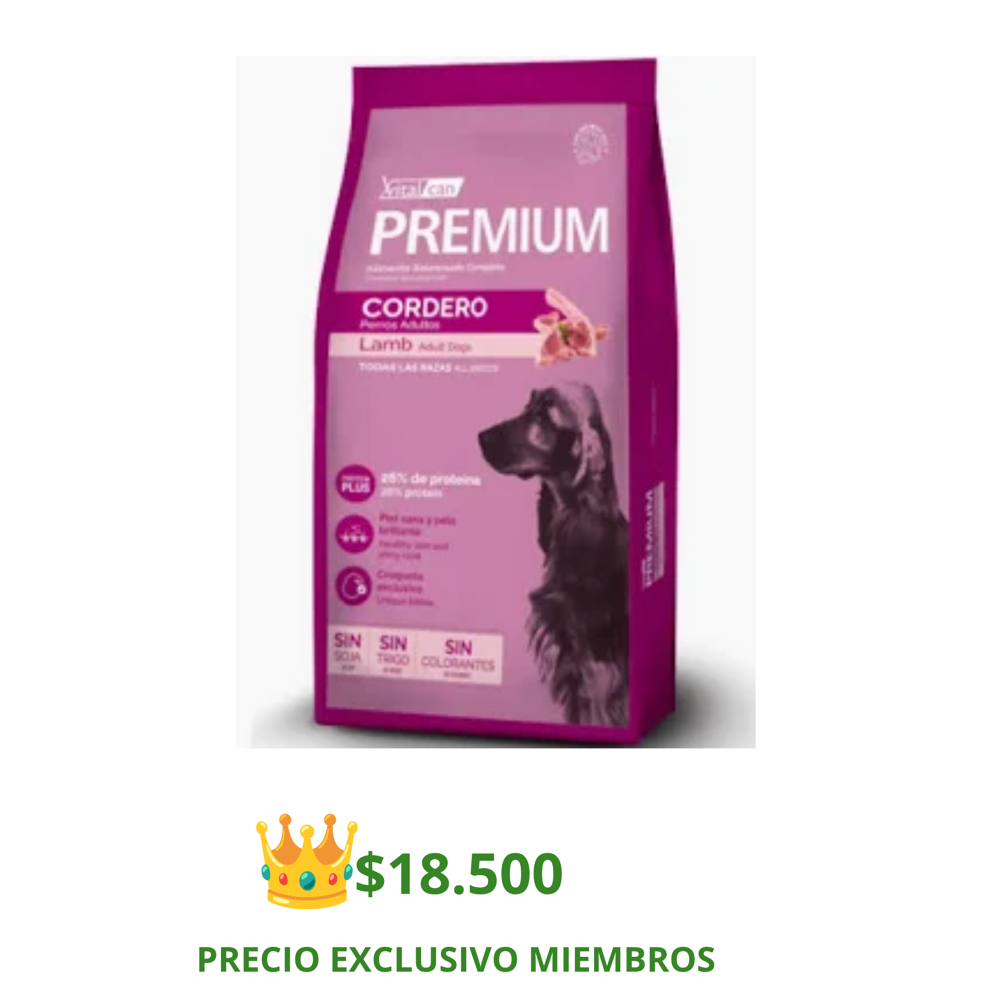 Premium Perros Adultos Cordero RMYG 7,5 kg