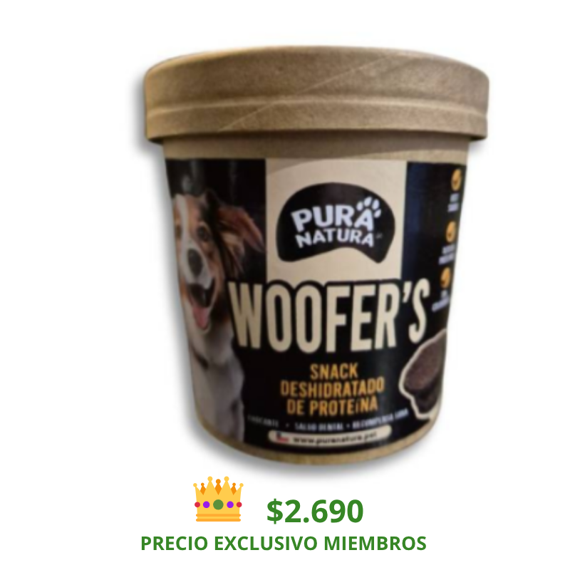 PURA NATURA SNACK PERROS WOOFER'S 80GR