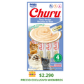 CHURU GATO SABOR ATÚN 4 TUBOS