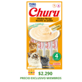 CHURU GATO SABOR POLLO 4 TUBOS