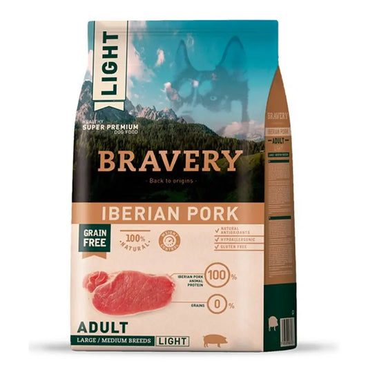 BRAVERY IBERIAN PORK LIGHT ADULT LARGE 4 KG
