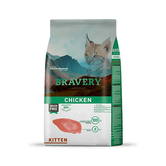 BRAVERY GATO CACHORRO CHICKEN KITTEN 2KG