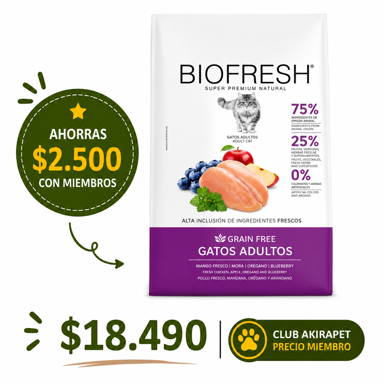 Biofresh Gato Adulto 1.5 Kg
