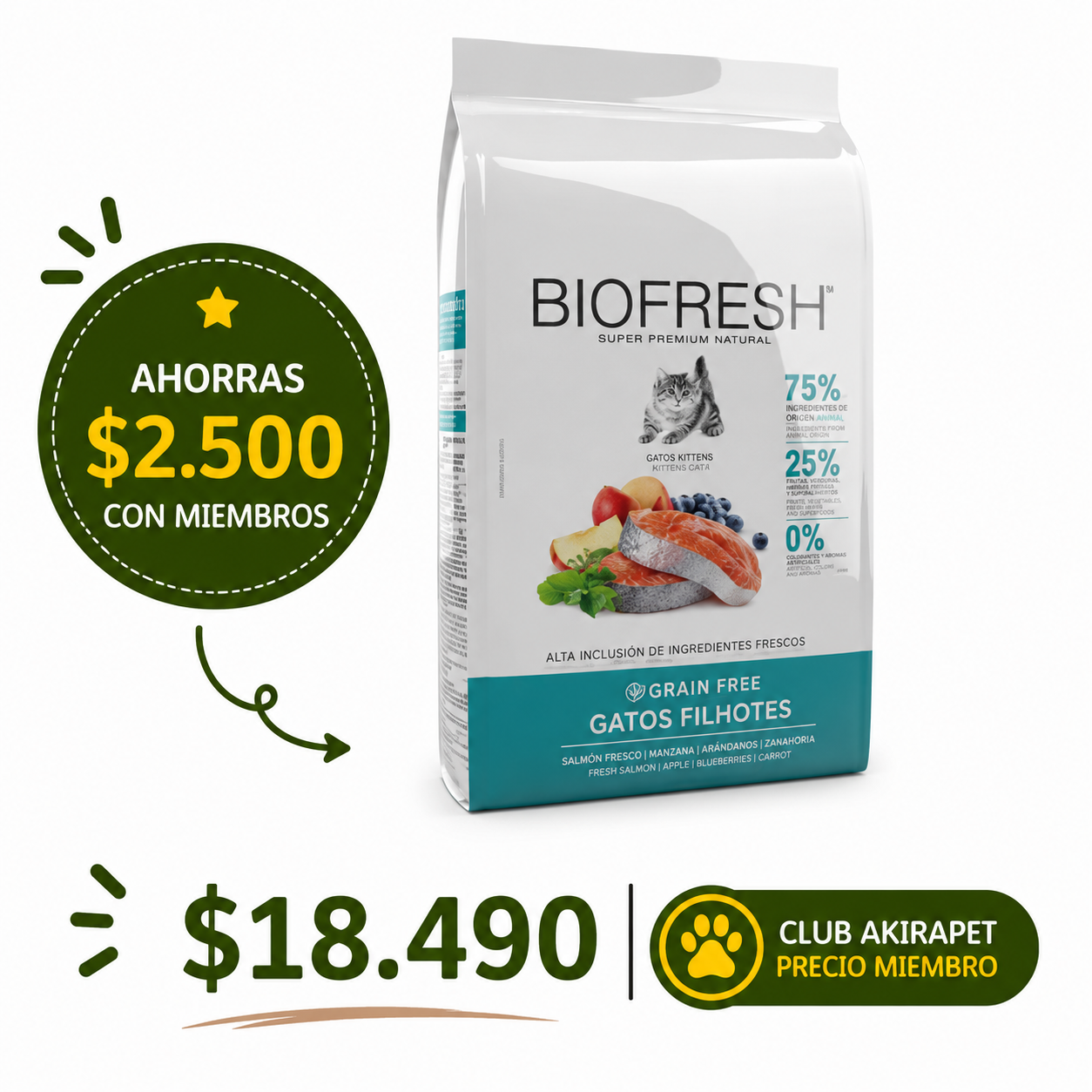 Biofresh Kitten Salmon 1.5 Kg