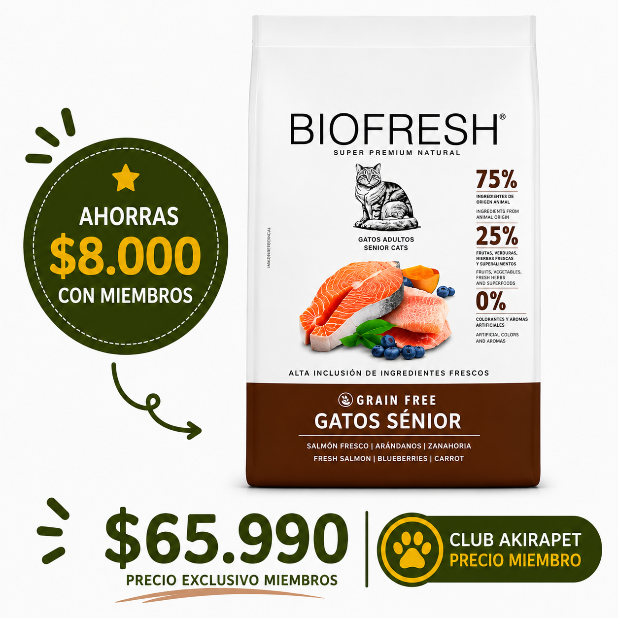 Biofresh Gato Senior 7.5 Kg