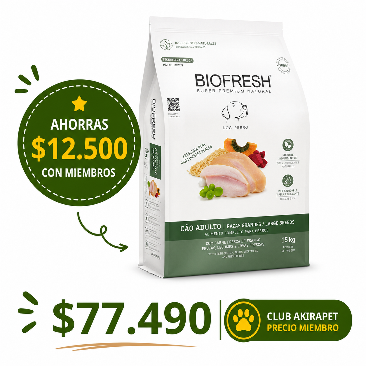 Biofresh Perro Adulto R Gigante 15 kg