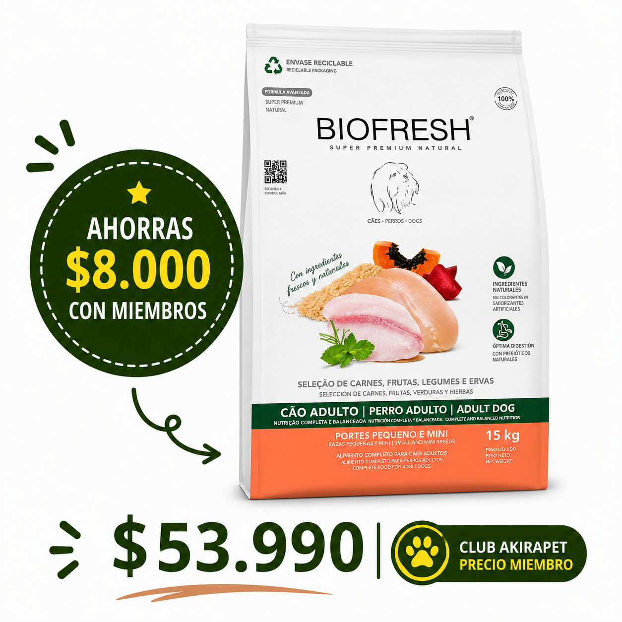 Biofresh Perro Adulto RP 10 Kg